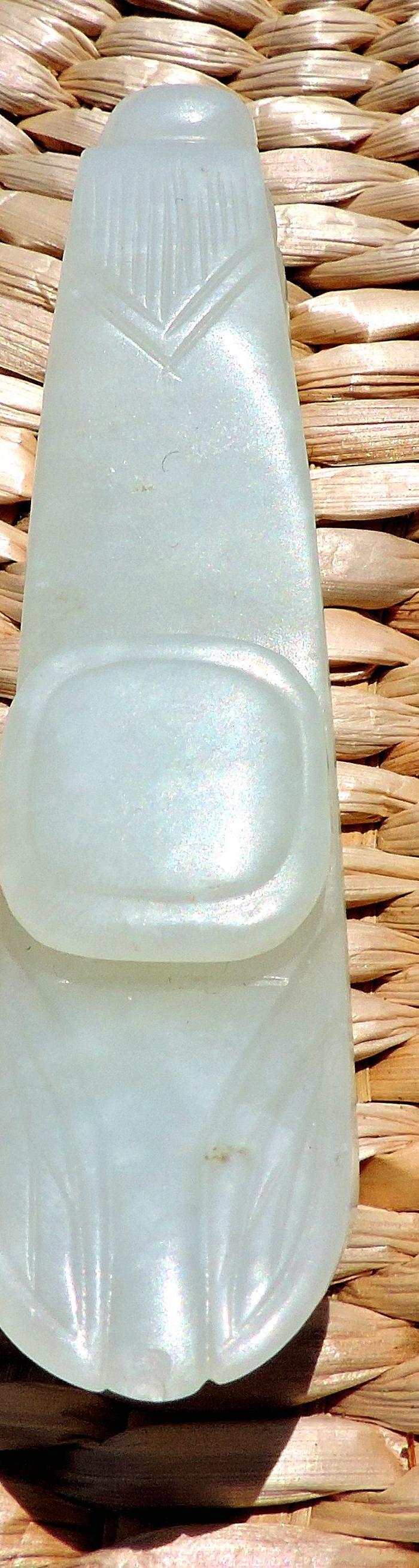 清代龙蝉一体苍龙教子玉带钩