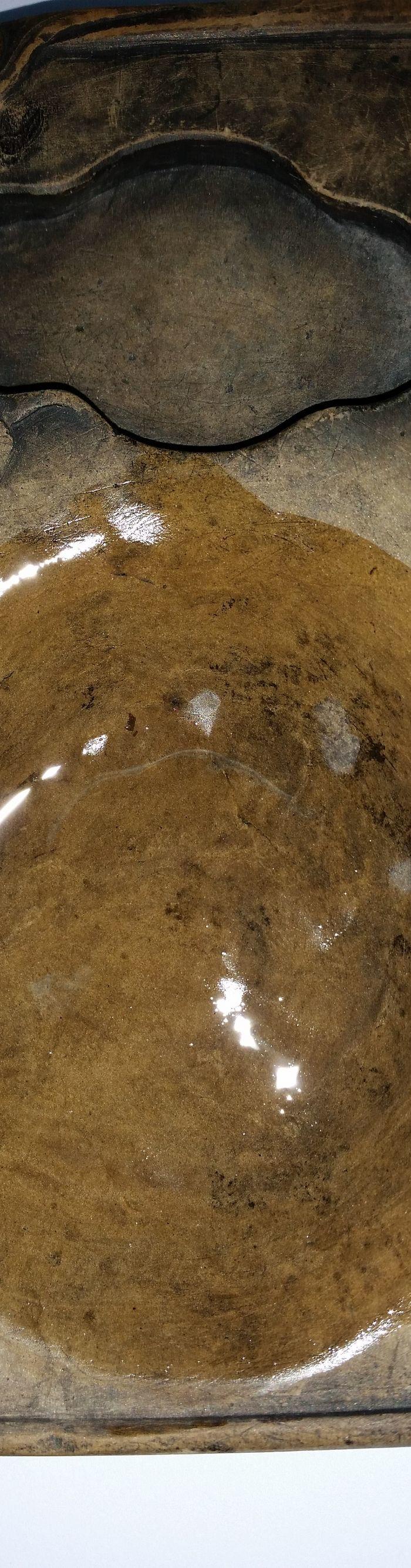 非常精美的鳝鱼黄澄泥砚