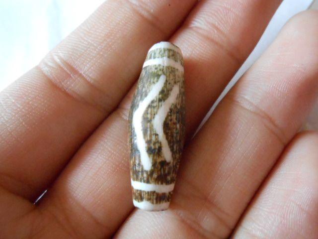 【赚人气】老 邦迪克 木化石 天珠 包浆老厚