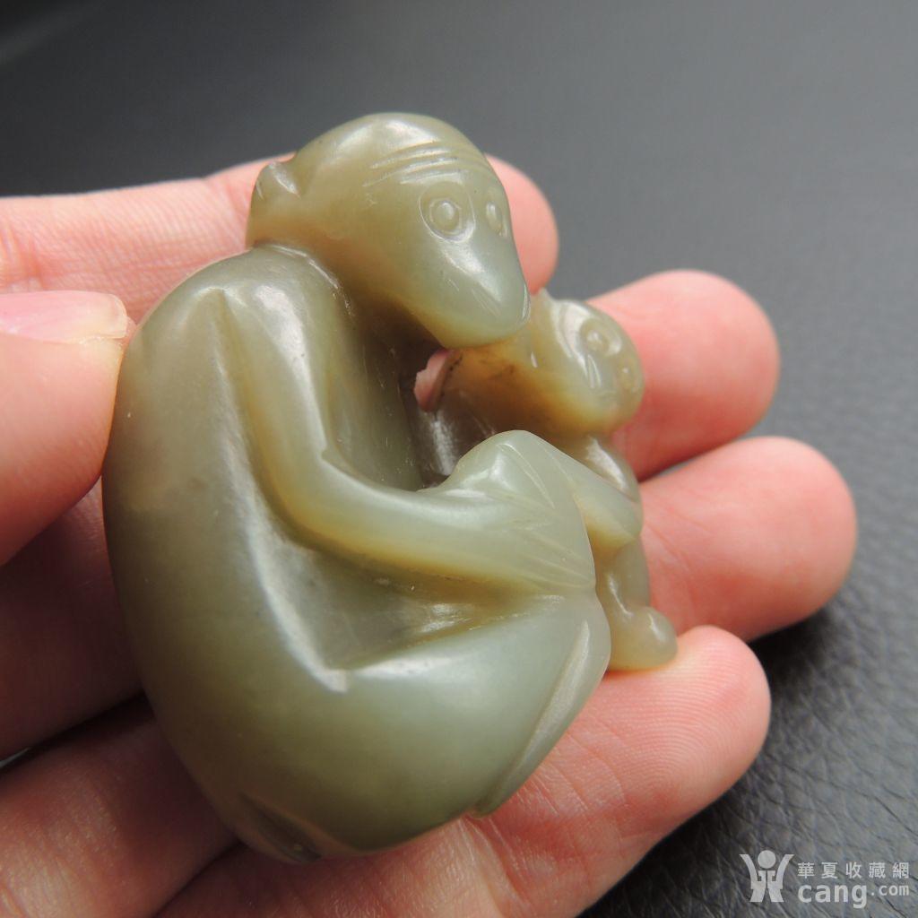 明代和田玉双猴摆件 精致 档次高难得 漂亮不多见