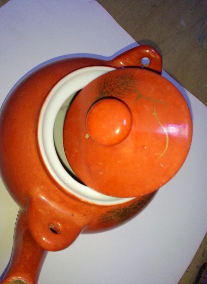 民国民家余元昌珊瑚红描金壶