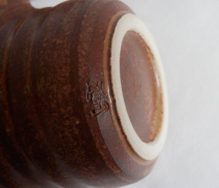 日本原装茶具套信乐烧凤山款茶具7件套