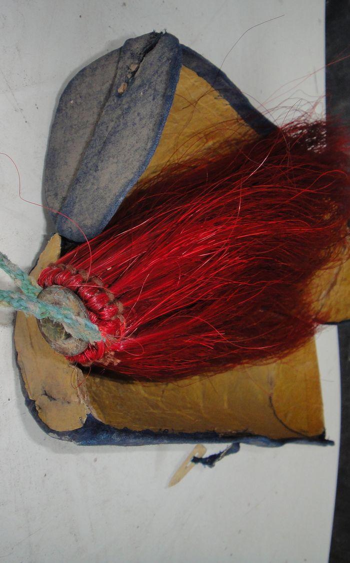 清代.官帽红缨.有原包装盒.