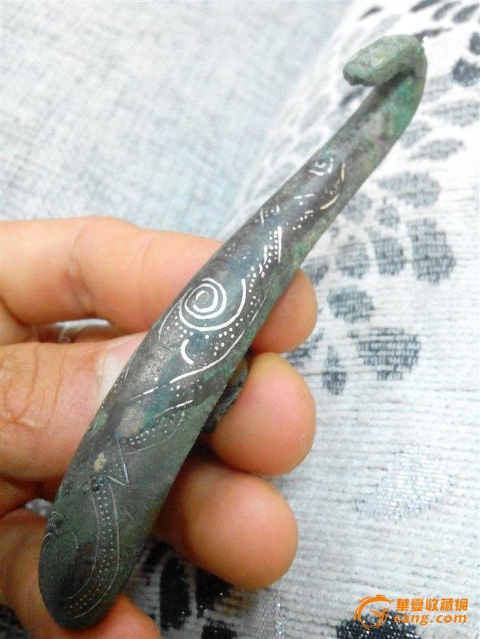 处理一个漂亮的厚重型错银点银钩子,头部瑕疵已经处理(不议价)