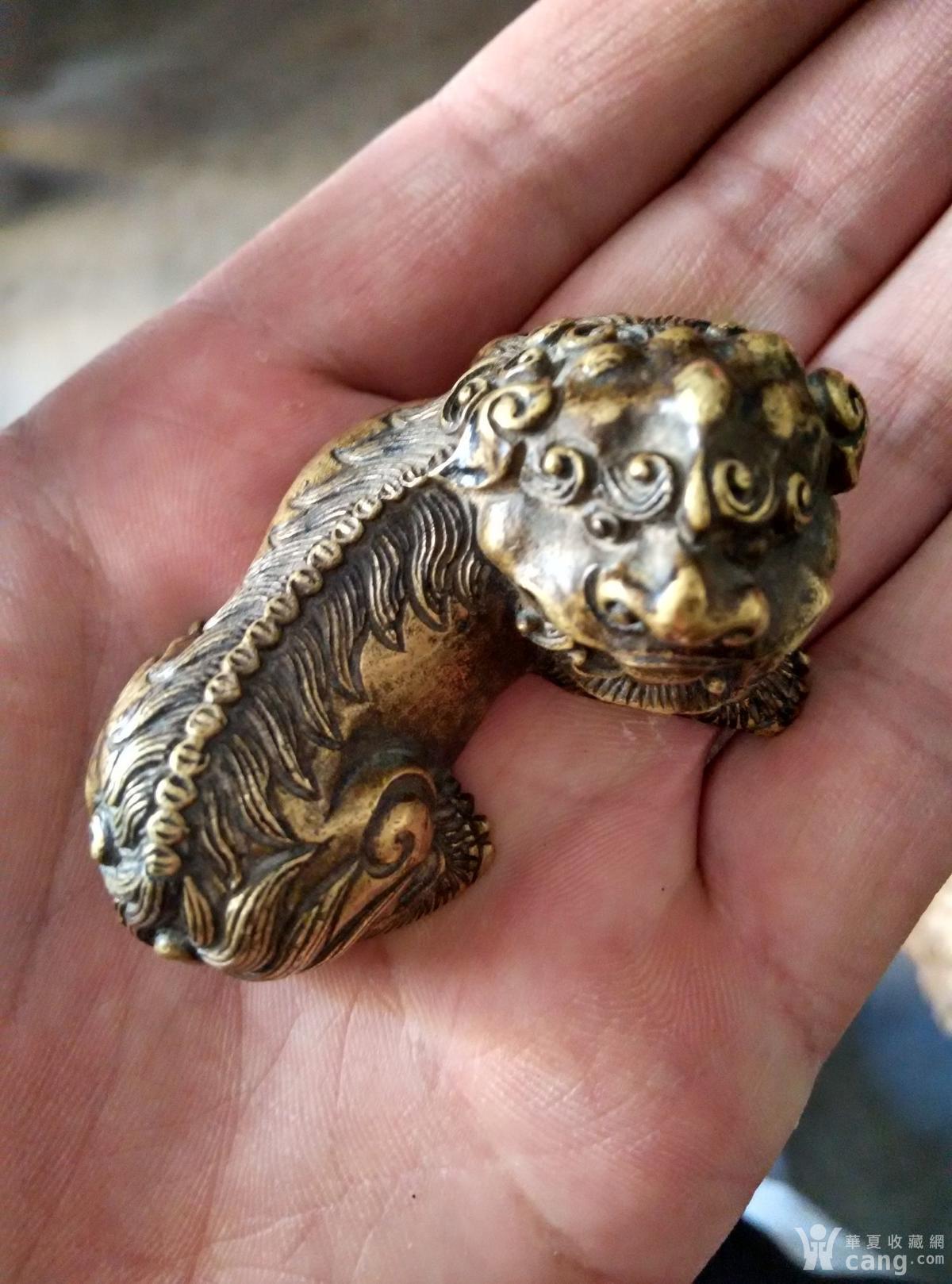 铜狮子镇纸_地摊交易_华夏收藏网