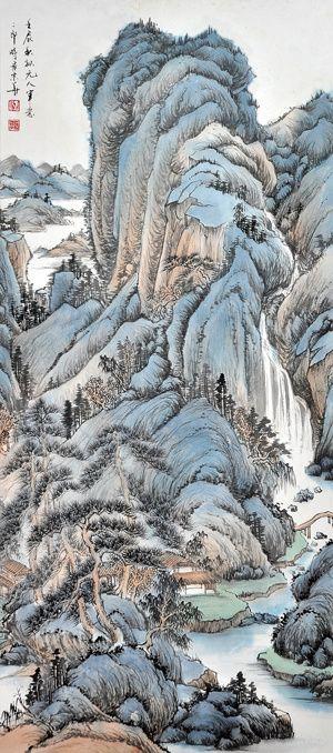 壁立千仞入云端 壁立千仞入云端  山水画泰斗李可染再传弟子刘二郎 壁