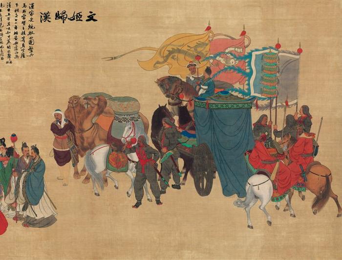 范曾(郭沫若题)-文姬归汉图