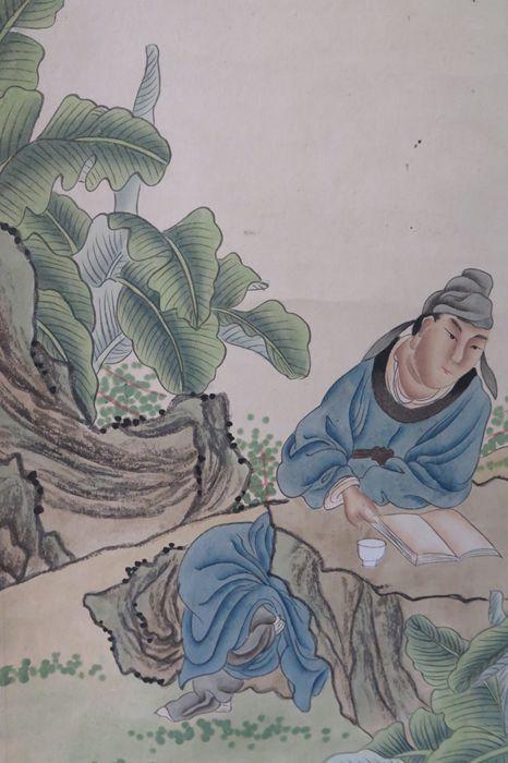 清代王云人物画立轴