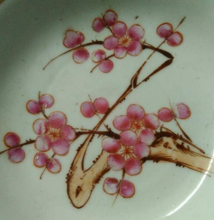 民国梅花盘子