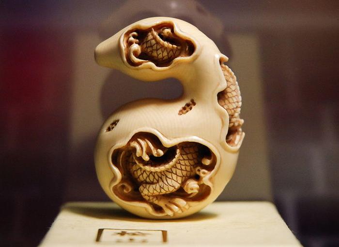 松山款 日本回流 松山大师微雕小件 y雕 葫芦龙 福禄