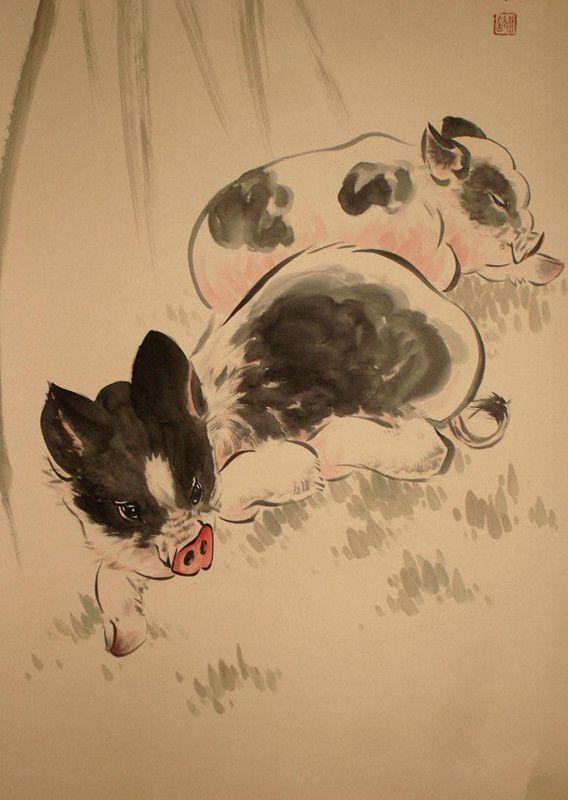 刘继卣两只小猪