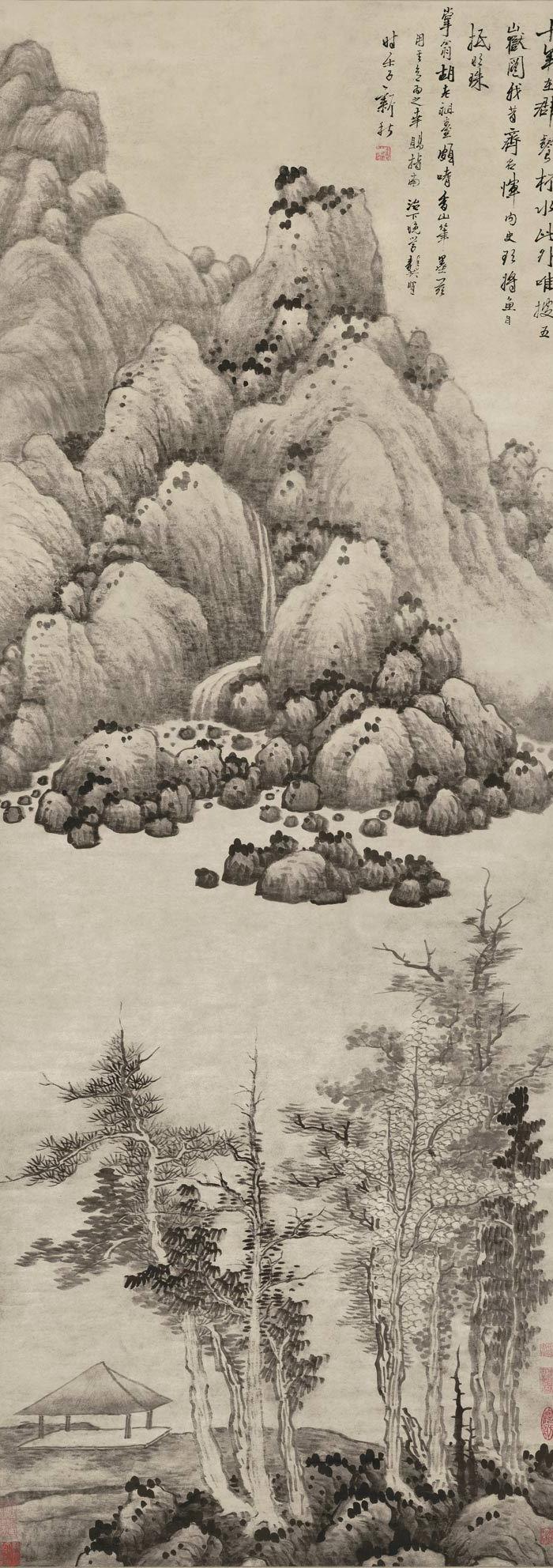 清-龚贤-水墨山水