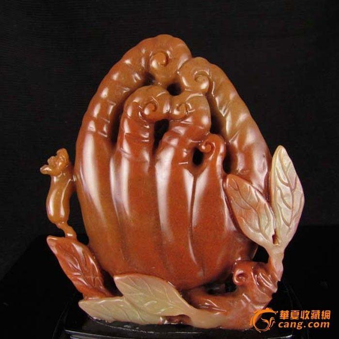 精美老坑老料天然寿山石雕摆件如意佛手 人生如意db3