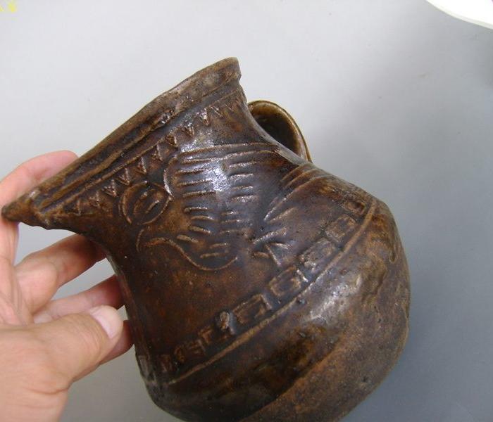 全品土黄釉【笨鸟】执壶118包快!