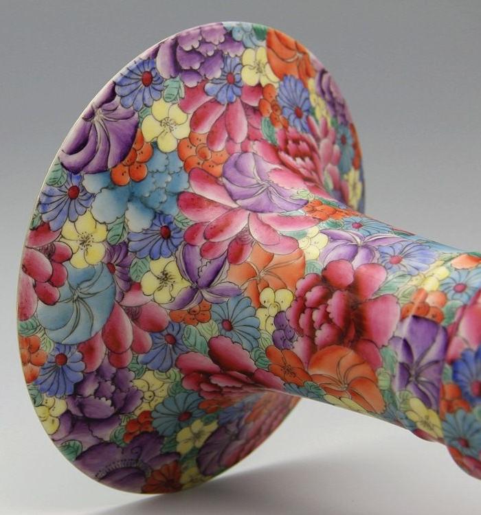 百花不落地花觚