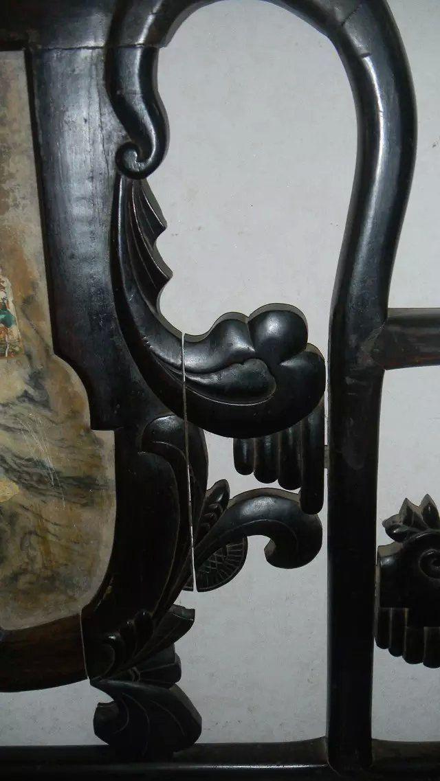 民国楠木坤甸花梨漆木广式佛床三人椅家具收藏