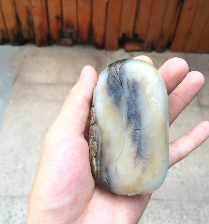 超低价真*·万年青花 俄罗斯籽料 【吉祥熊猫】 把件