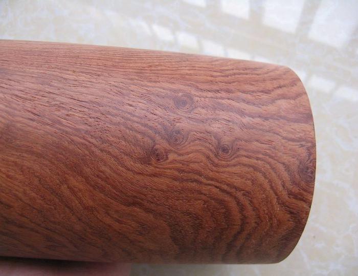 花梨(大果紫檀)茶叶罐,鬼脸多,纹路美