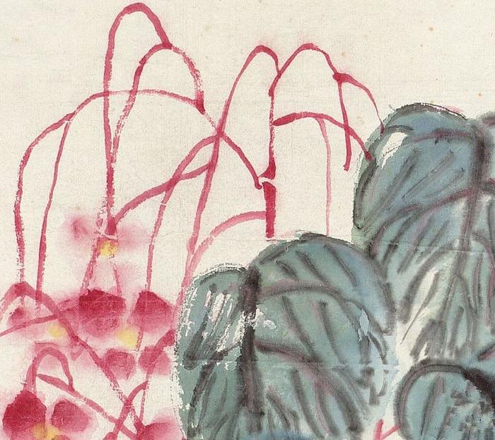 齐白石秋海棠图