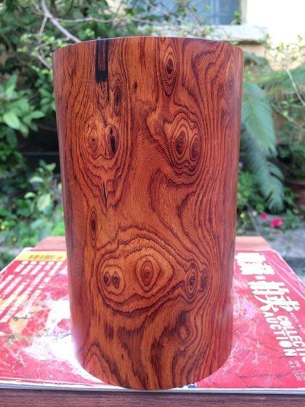 白酸枝笔筒,鬼脸超多,纹路美(#5)