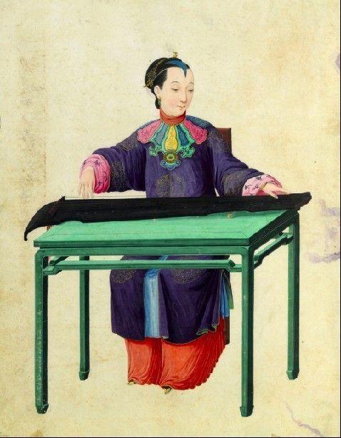 清 女乐师图 之一 共21页