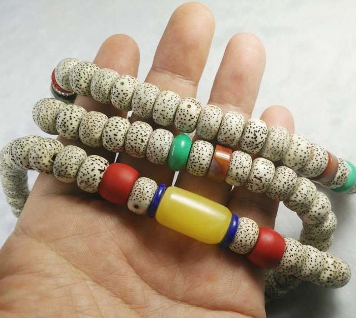 蜜蜡顶珠12*8(高密正月)星月菩提108念珠