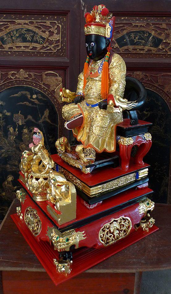 52厘米精品 漆线雕 造型一流 广泽尊王 郭圣王 圣王公