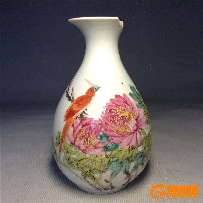 晚清民国名家少山玉壶春瓶!本人地摊几百件藏品一定有您喜欢的