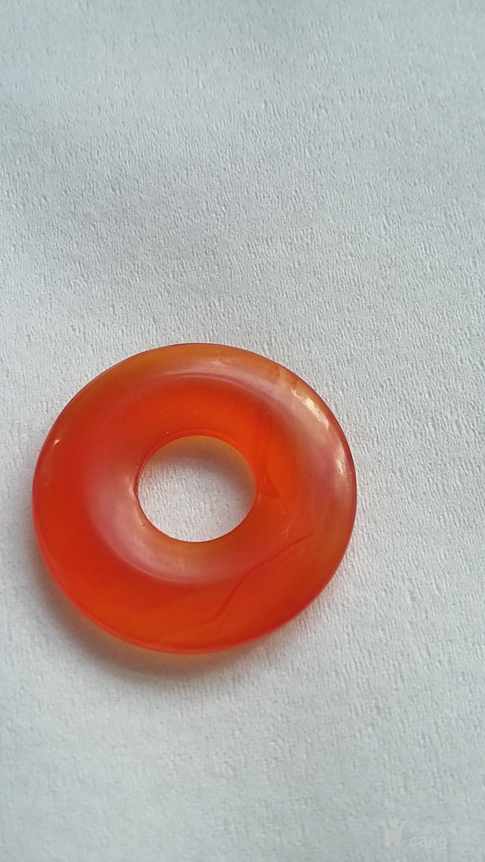 清代红玛瑙平安扣