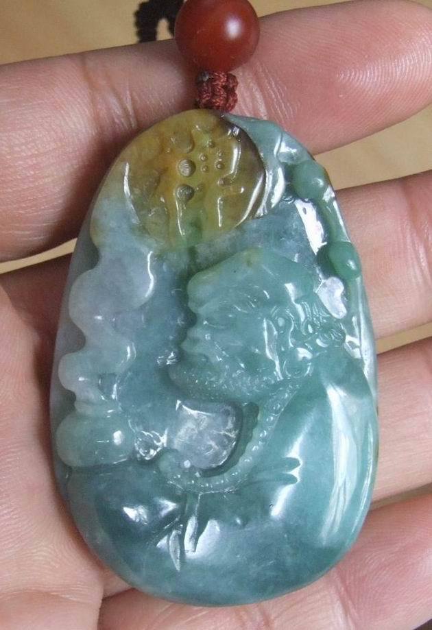 天然a翡翠 巧雕 参禅悟道