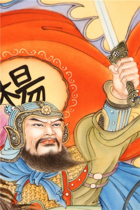丁观鹏杨家将瓷板画