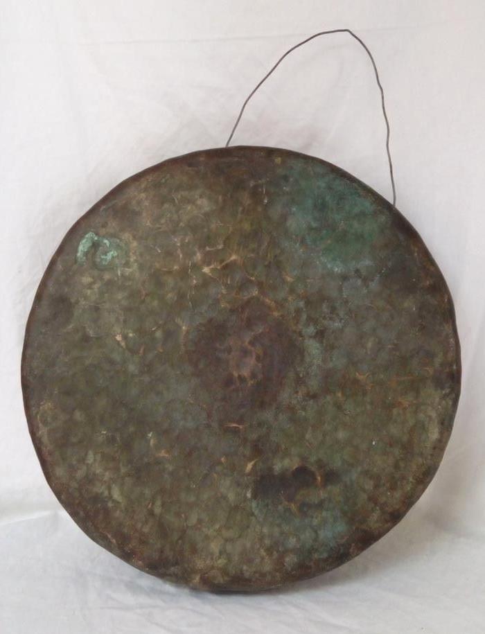 清末,南方醒狮队.老铜锣遗物