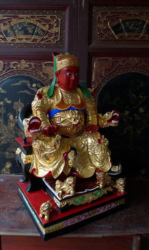 43厘米樟木雕 广泽尊王 郭圣王 圣王公