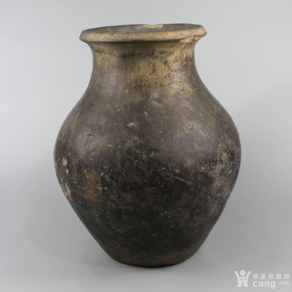 汉代黑陶罐_鉴定频道_华夏收藏网