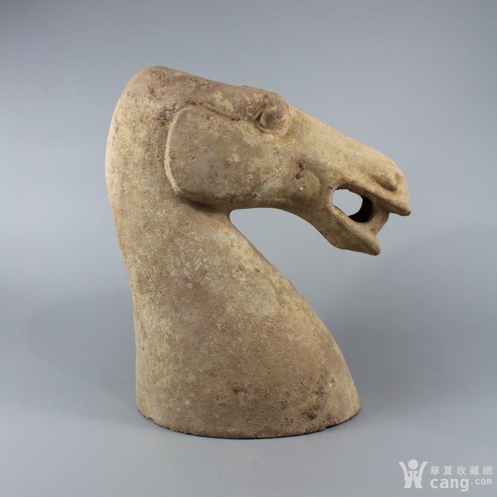 汉代陶马头_鉴定频道_华夏收藏网