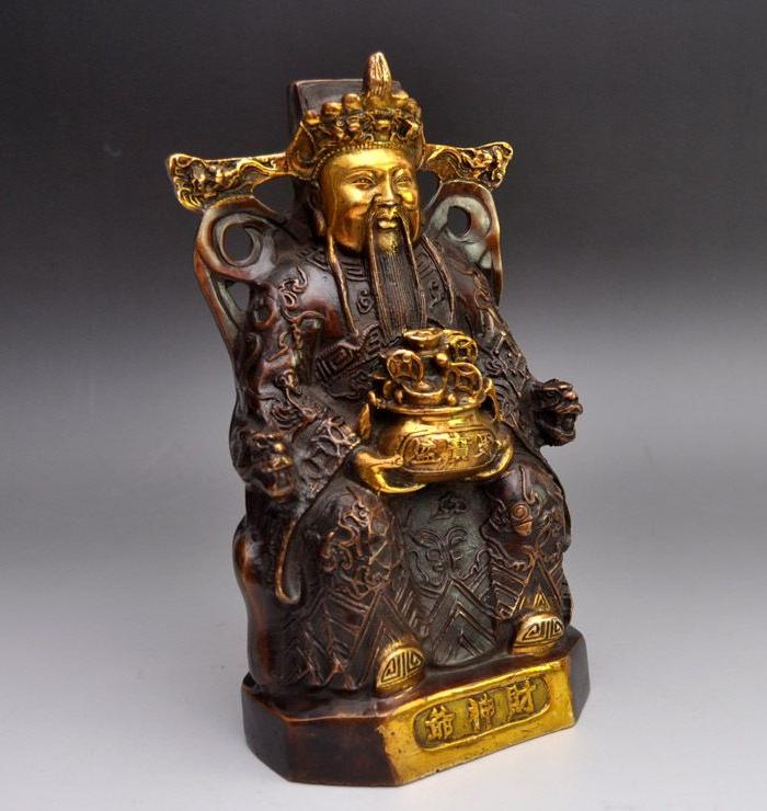 243浮雕财神爷摆