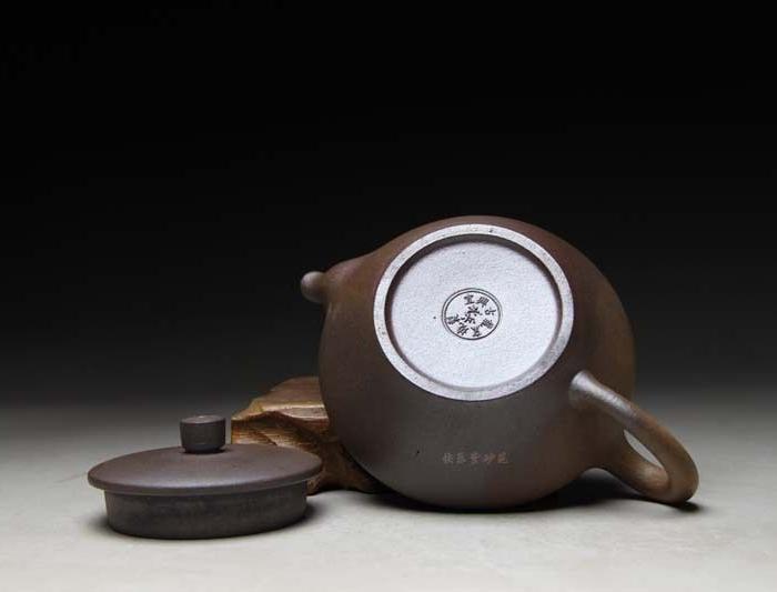 宜兴正宗前墅古龙窑柴烧窑变桑扁 孤品