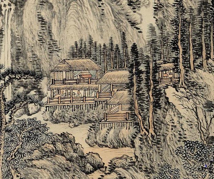 清代王翚山水画欣赏,王翚山水画超清大图,王岳岗山水画欣赏_大山谷图库