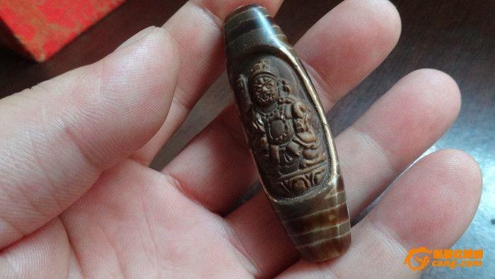 天眼 天珠雕刻藏佛