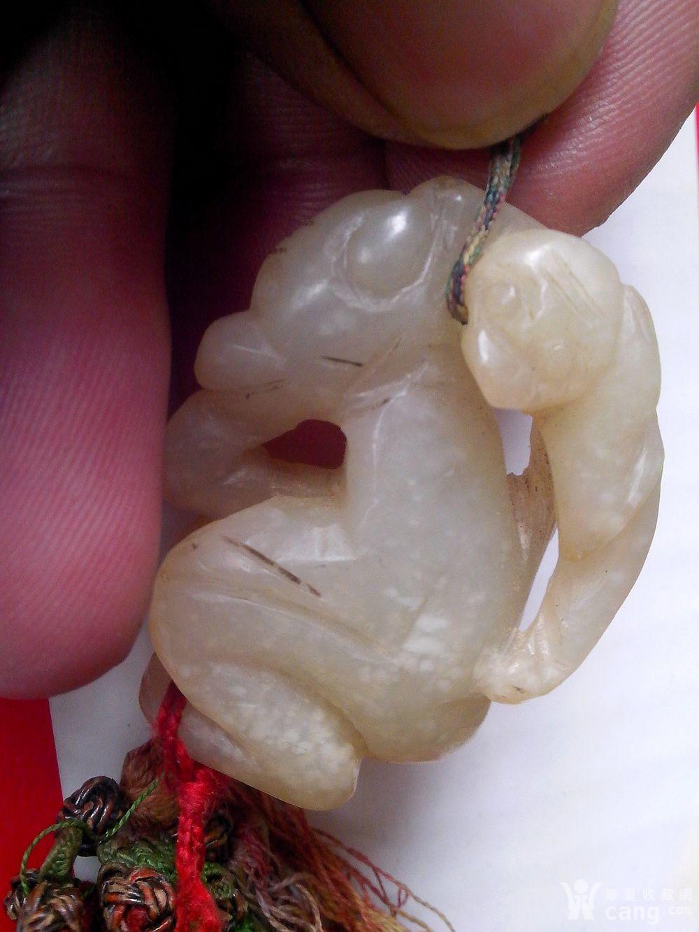 玉器 明清 明代和田玉猴子(背背封侯)