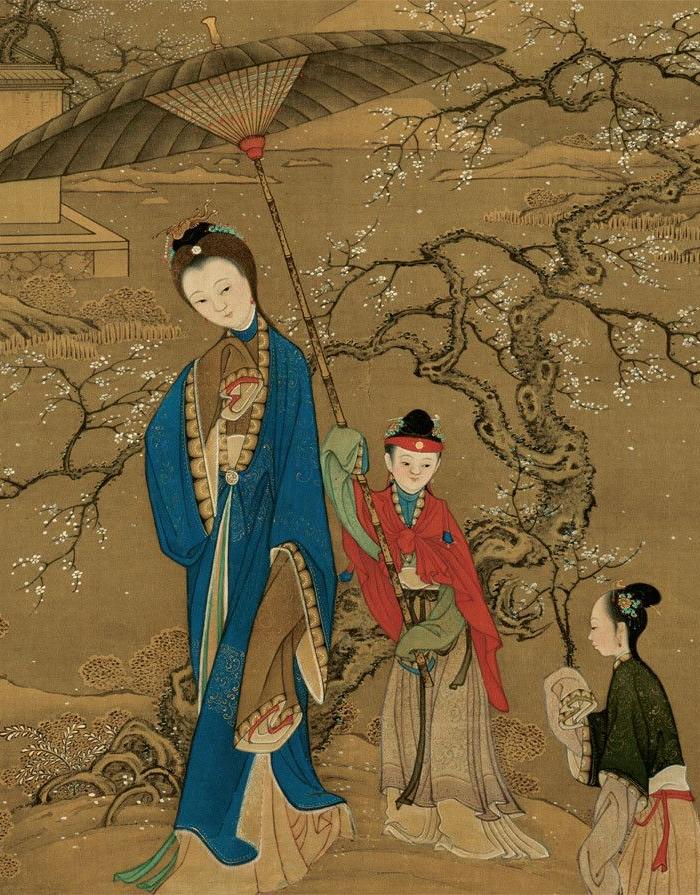 清代冷枚雪艳图