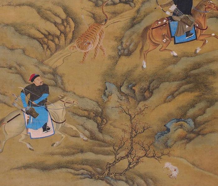 郎世宁康熙围猎图图片_来自藏友藏品繁多_字画_地摊交易_华夏收藏网