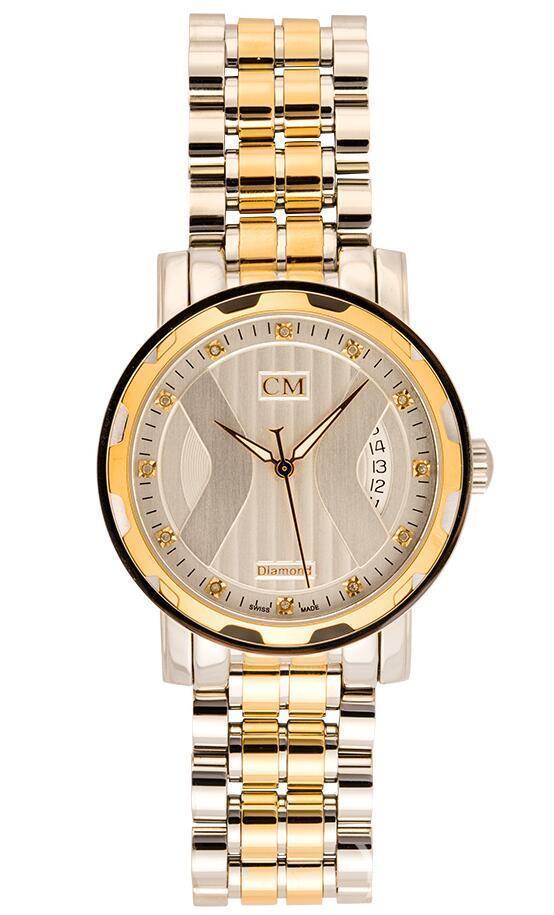 瑞士cm艺术精品纪念机械表 蓝宝石水晶镜面