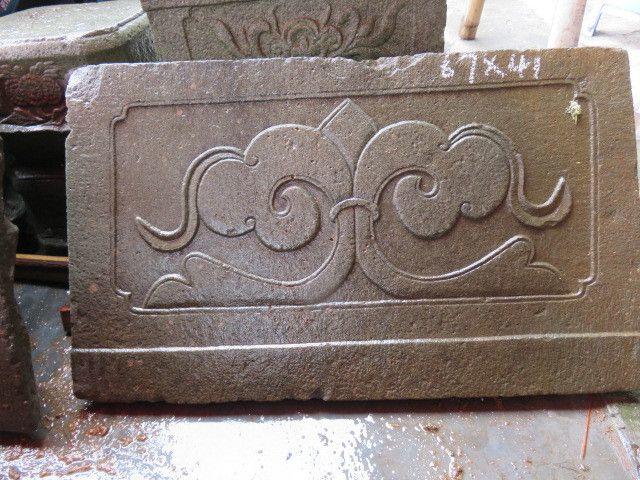 清代青石如意石雕板