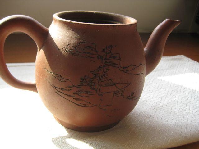 民国宜兴松亭自造款段泥紫砂壶壶身