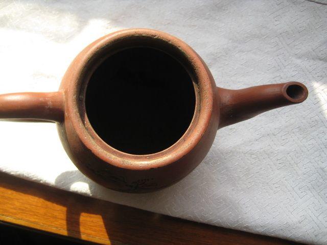 民国宜兴松亭自造款段泥紫砂壶壶身