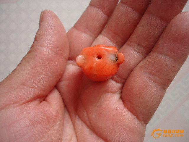 民国时期珊瑚佛头一个