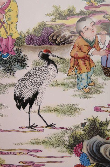 王大凡.福寿康宁【瓷板画】