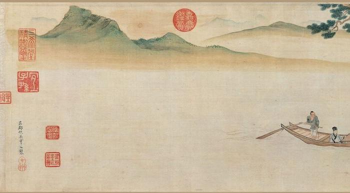 明代仇英赤壁图画卷