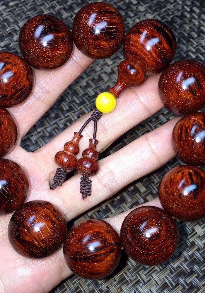 精品小叶紫檀蜘蛛瘤疤纹满星20